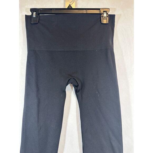 Spanx Womens Size L Leggings Seamless Black Ankle Pull On High Rise A44 - Picture 2 of 5
